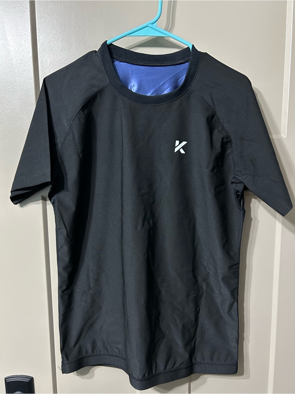 Men’s Black Kewlioo sauna suit t shirt
